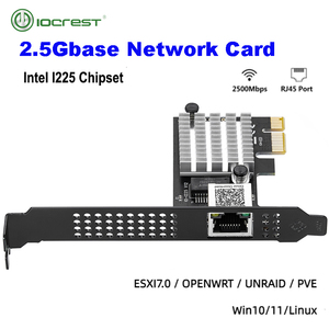 Intel I225-V3ゲームPCIEカード2500Mbpsギガビットネットワークカード101001000MbpsRJ45有線コンピューターPCIE2.5GネットワークアダプターLAN - Product Image 2