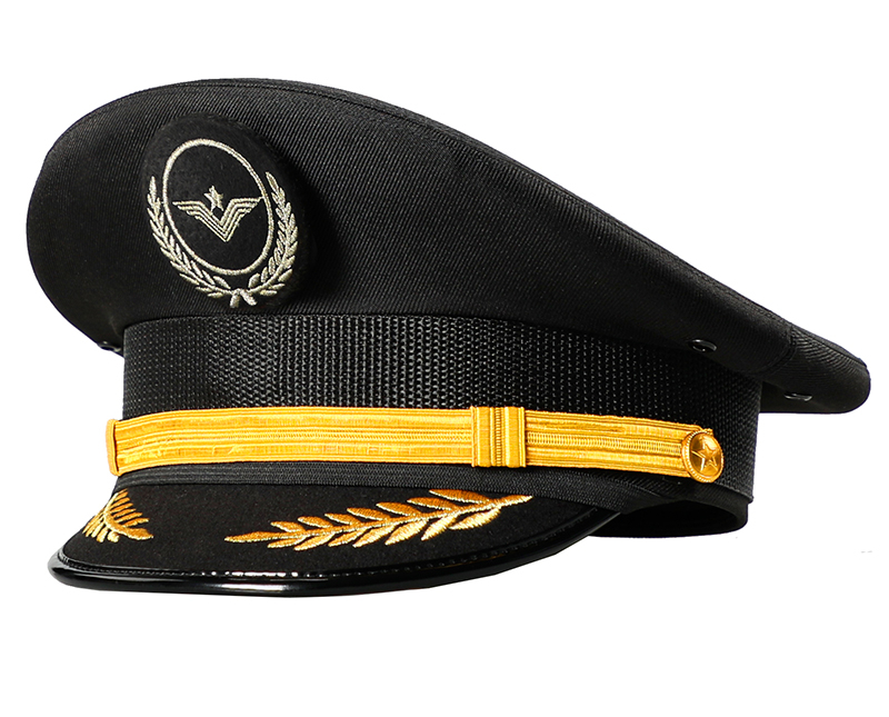 Casquette noire avec badge 3