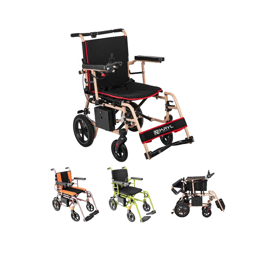 KRYL high quality wheelchairs for the disabled medical portable electric wheelchair price list