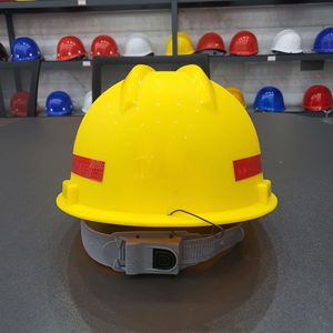 V型ABS玻璃纤维安全帽，带不锈钢灯夹安全帽，适用于采矿和建筑工地特殊类型