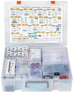 電子部品品揃えボックスキット5228 pcsコンデンサトランジスタダイオードICインダクタレギュレータトリムポットLED - Product Image 1