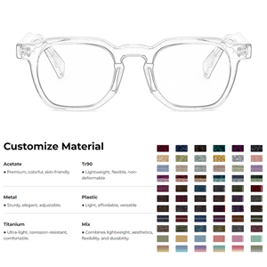 Cổ điển retro màu xám-khung Unisex cá nhân ống kính màu hợp thời trang không thường xuyên vuông kính mát - Product Image 4