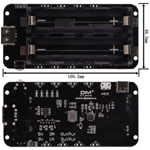 Zwei-Spannungs-Lithium-Batterie-Abschirmung V8 Mobile Power Expansion Board-Modul 5V/3A 3V/1A Micro-USB Für Arduino ESP32 ESP8266