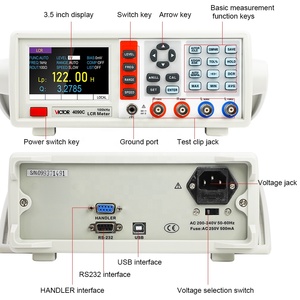VICTOR 4090C Multiple Frequency and Level <strong>Tests</strong> with a <strong>Basic</strong> Accuracyof 0.1%.USB and RS232 Bench LCR Meter LCR Bridge 100KHz - Product Image 3