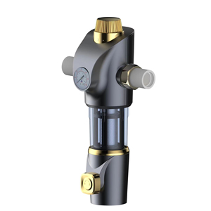 50 mikron Spin aşağı yeniden kullanılabilir otomatik Blowdown ön filtre filtrasyon PPR konektörü su ön filtre için göstergesi ile - Product Image 4
