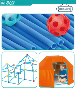 Fort binası takımı eğlenceli kızdırma forts çadır yaratıcı kale oyuncak çocuklar için - Product Image 3