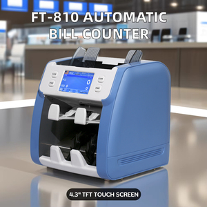 Clasificador de dos bolsillos, función de conteo automático, nuevo diseño, máquina de conteo de billetes, pantalla táctil TFT, máquina de valor de conteo de mezcla - Product Image 6