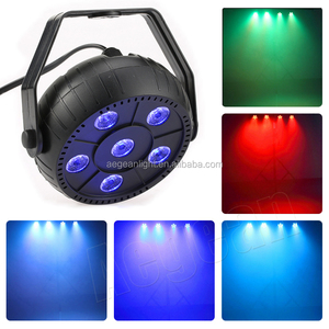 6x1w RGB 3 in 1 DMX Party Par Light 6W RGB Plastic <strong>Led</strong> Par Light Round <strong>Led</strong> Par Stage Light - Product Image 2
