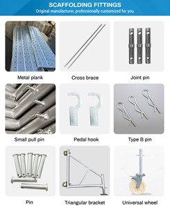 Easy Install <strong>Scaffolding</strong> Lock Pin H <strong>Frame</strong> <strong>Movable</strong> Aluminum Alloy Mobile <strong>Scaffolding</strong> with Wheels - Product Image 6