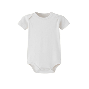 Custom Carter Baby Onies Korte Mouw Baby Bodysuits Wit Biologisch Katoen Baby Bodysuit - Product Image 1
