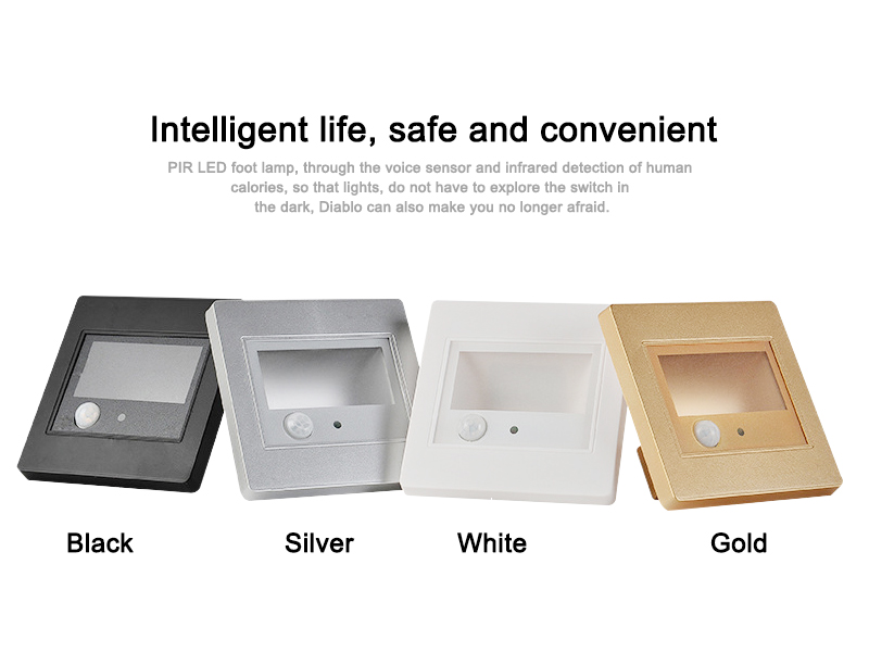 Hotel hotel 86 type embedded led nachtlampje gangpad traptrede licht thuis menselijk lichaam inductie voet licht gevoel warm