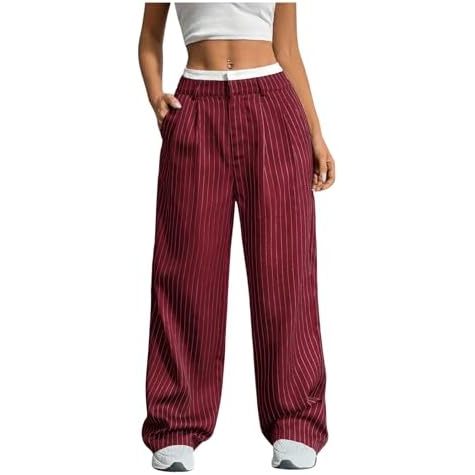 ลายทางสีแดงเบอร์กันดีและสีขาว