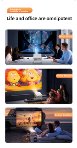 C6 ميني ذكي أندرويد منزلي محمول كامل HD 4K ثلاثي الأبعاد جهاز عرض فيديو <span class=keywords><strong>LED</strong></span> مصابيح LCD مع ميزات أندرويد 9 - Product Image 2