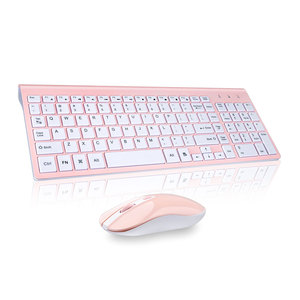 Juego de teclado y mouse personalizados directos de fábrica Escritura silenciosa Clavier Et Souris Sans Fil 2,4 Ghz Combo de teclado y mouse inalámbricos - Product Image 3