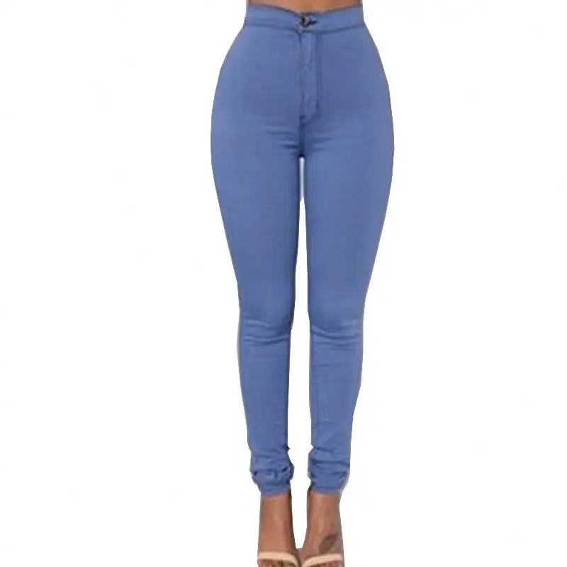 En gros Personnalisé Femmes Stretch Taille Haute Bonbons Couleur Maigre Long Pantalon Pantalon Femmes Casual Crayon Pantalon