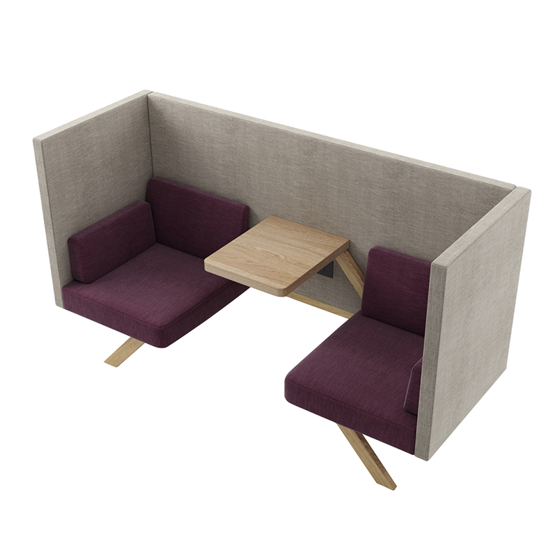 Two seater low back sofa