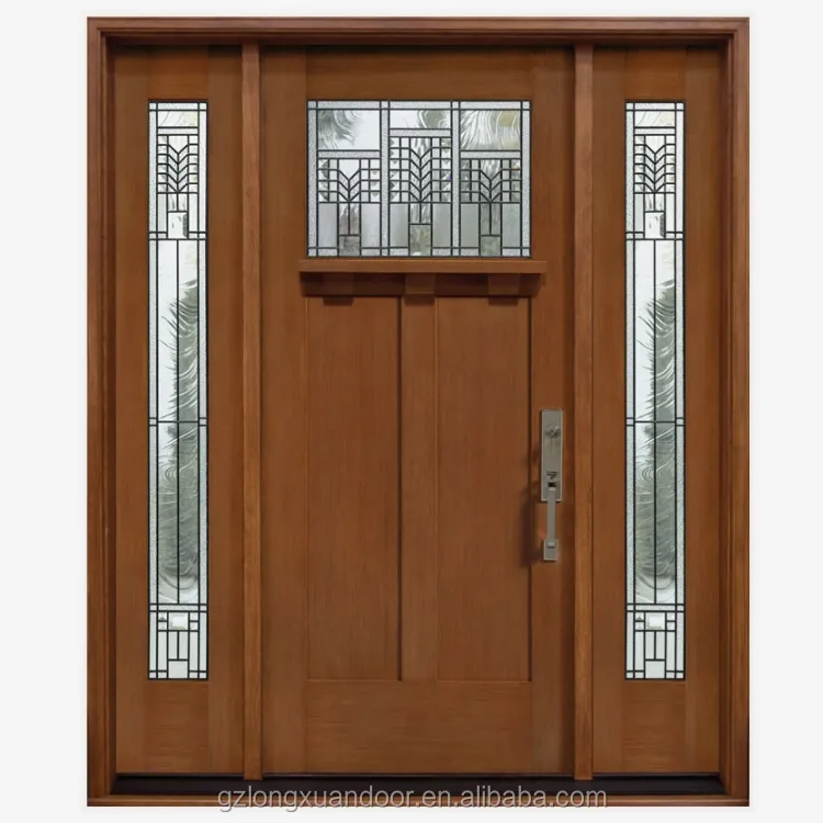 Porte in legno intagliato a mano in mogano elegante porta in legno semplice teak legno porta porta d'ingresso design