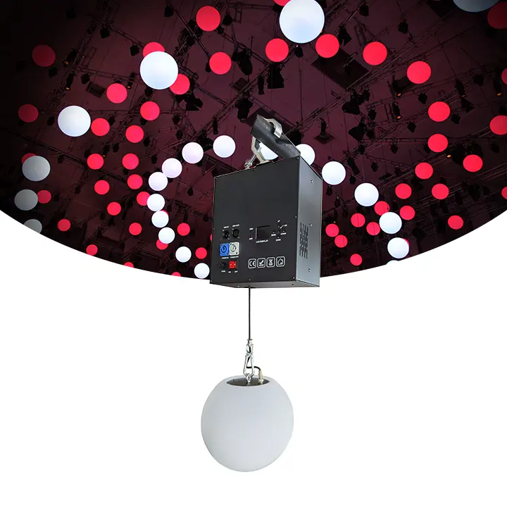 Bolas de luz cinética de esfera Led RGBW 4 en 1 a todo color para eventos de boda Club Mall Hall Stage Lifting System Matrix Lighting