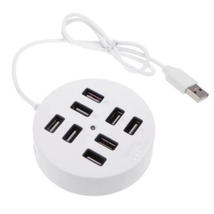 Collega fino A 2 dispositivi senza un adattatore di alimentazione massima velocità di trasferimento dati Multi dispositivi Mini HUB portatile 8 porte - Product Image 3