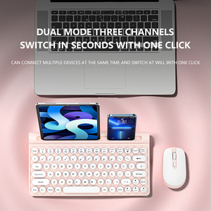Juego de ratón y teclado inalámbricos de 2,4G, teclado de membrana de 78 teclas, recargable, silencioso, adecuado para teclado de juegos en casa