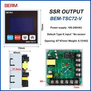 Controlador de temperatura LCD multifunción interruptor de controlador de temperatura de alta potencia termostato temporizador conteo WSJ700 - Product Image 6