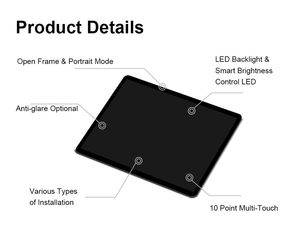 Pannello multifunzione touch all-in-one per pc montaggio a parete fanless pannello industriale per computer desktop incorporato - Product Image 3
