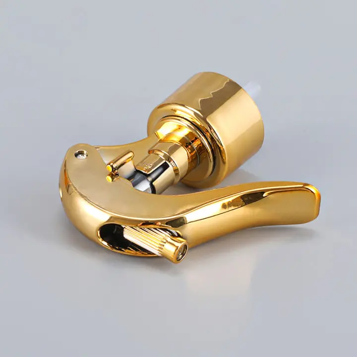 28/410 24/410 Aluminium-Plastic Gold Bottles Plastic Pump Sprayer Aluminium mini trigger sprayer