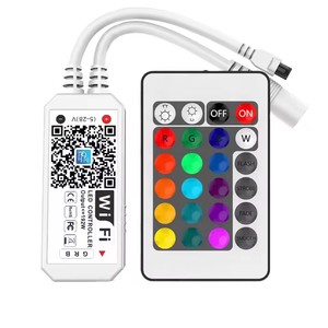 24 Keys Remote <strong>Led</strong> Mini Dimmer RGB RGBW <strong>LED</strong> <strong>Controller</strong> with <strong>WIFI</strong> Google Magic Home Alexa <strong>DMX</strong> <strong>Controller</strong> for <strong>LED</strong> Strip Light - Product Image 1