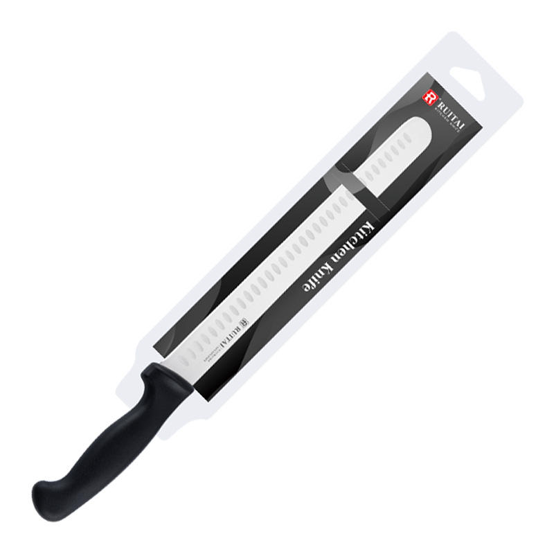 12 pulgadas jamón cuchillo mango negro