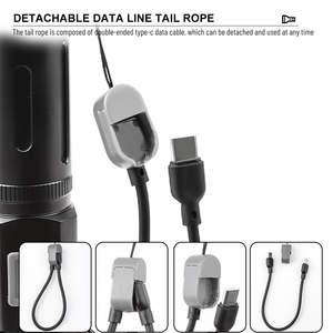 30W 8LED Multifunktions-Taschenlampe 1200Lumen Aluminium legierung Typ C Aufladen Wiederauf ladbare Outdoor Camping Magnet LED Taschenlampe - Product Image 4