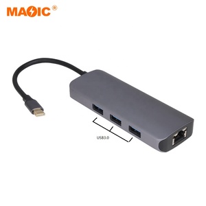 Adaptador multipuerto USB C HUB Dockteck Expand USB C 4 en 1 con 4K HDMI para concentrador USB gestionado
