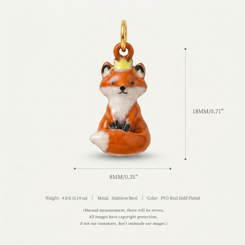 Pendentif renard n°8