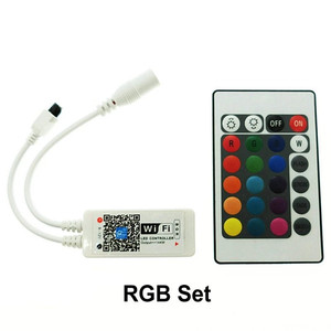 Android iOS бесплатное управление через приложение Alexa Google Home WiFi Светодиодная лента RGB RGBW контроллер 24 клавиши - Product Image 1