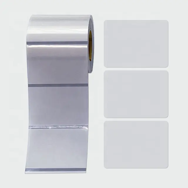 방수 투명 배송 라벨 스티커 롤 감열 프린터 투명 직열 라벨과 호환