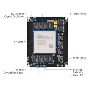 Puzhi PZ-V7690T-SOM FPGA SOM Core Board di grado industriale Xilinx Virtex-7 XC7V690T FPGA Kit di sviluppo - Product Image 2