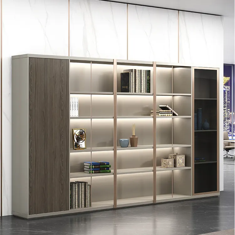 Luxury Office Furniture Wooden Filling Cabinet And Classic Display Cabinet