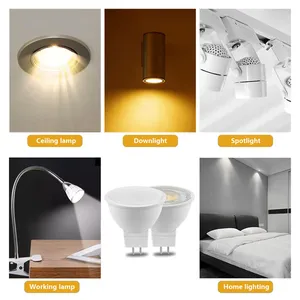 AC/DC 12V Home LED spot ampul GU5.3 ev için düşük basınç 3W 5W 6W 7W ışık çalışma mutfak downlight için 120 ve 38 derece - Product Image 6