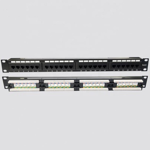 12/24/48 puertos Utp Cat6a/Cat6/Cat5e Rj45 Ethernet Patch Panel para Cable Manager Dual IDC 1U Frame - Product Image 4