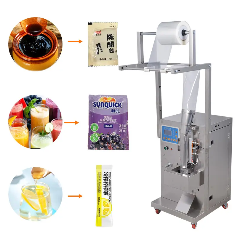 Máquina de embalagem multifuncional para suco líquido, água mineral, leite, saquinho elétrico automático, máquinas de enchimento de líquidos