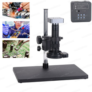 Juego completo de cámara de microscopio digital 48MP 2K con lupa de lente de montaje en C 180X para reparación móvil - Product Image 3