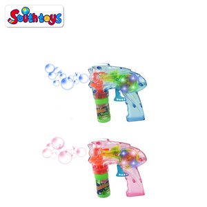 Bubble Blowing Toy Kit for Kid <strong>Wind</strong> <strong>up</strong> Operated Bubbles Blaster Blower <strong>LED</strong> Light <strong>up</strong> Bubble Gun - Product Image 2