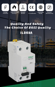 ZOII RCCB RCD 6KA AC <span class=keywords><strong>2P</strong></span> 230V Dispositivo de auto-cierre automático Disyuntor diferencial 63A 30mA 100mA 300mA Disyuntor inteligente - Product Image 2