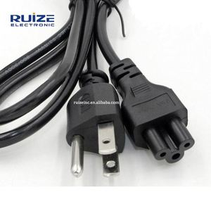 1.2m 1.5mUSAプラグ電源リードケーブル3プロング2 in1 ON/OFFスイッチアメリカンIECC5クローバーリーフ電源コード - Product Image 4