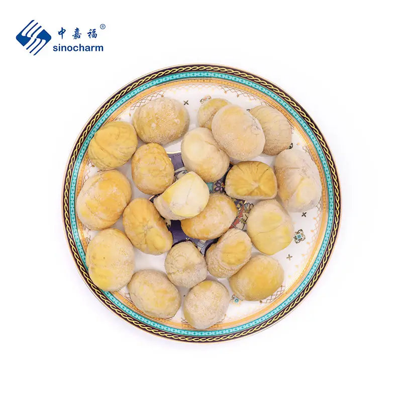 Sinocharm New Season 100-180pcs/1kg Wholesale Price Orgabic IQF Chestnut Frozen Peeled Chestnut
