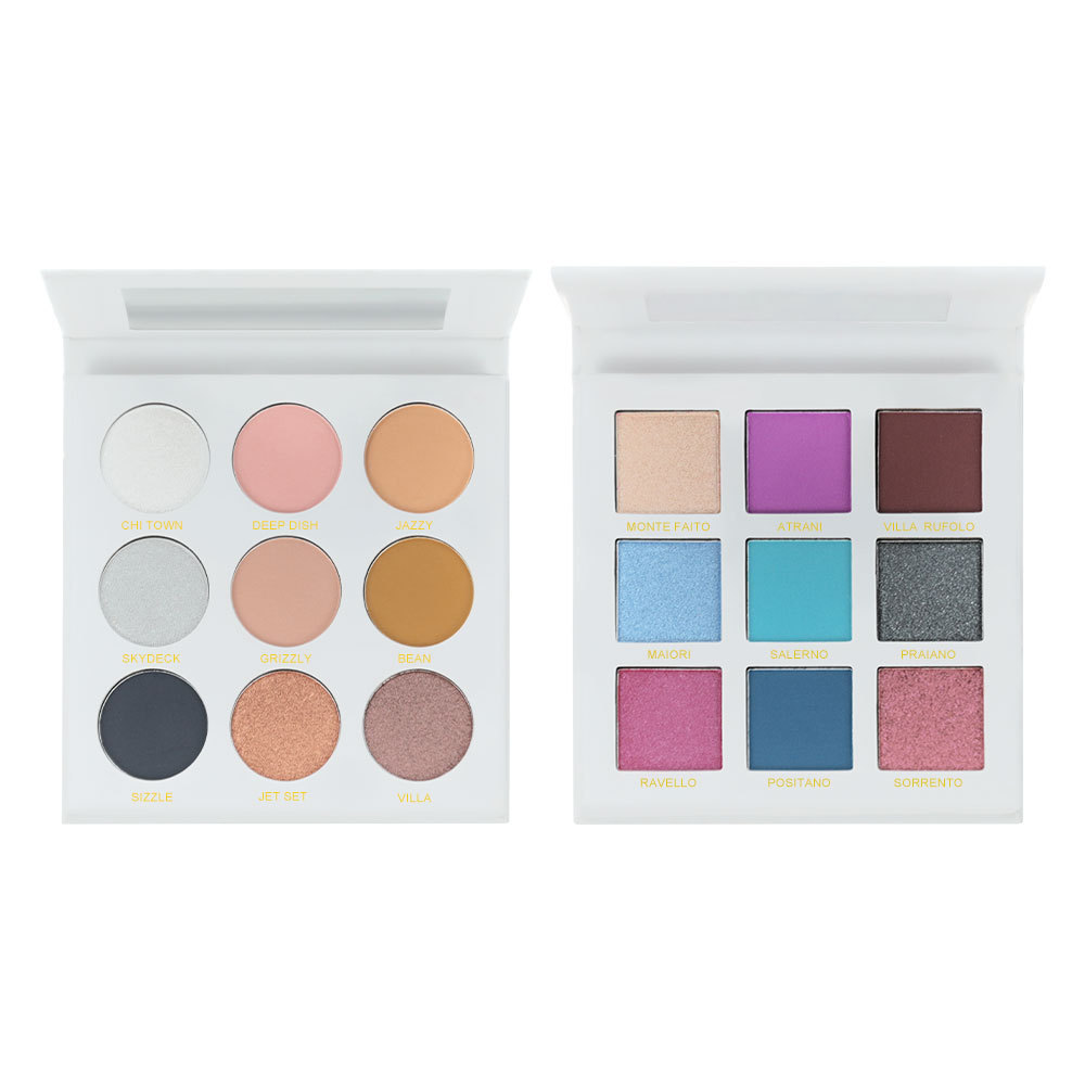 9 color wthie eyeshadow palette