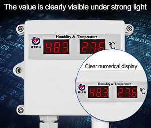 Sensor impermeable de humedad y temperatura, controlador de temperatura montado en el conducto - Product Image 5