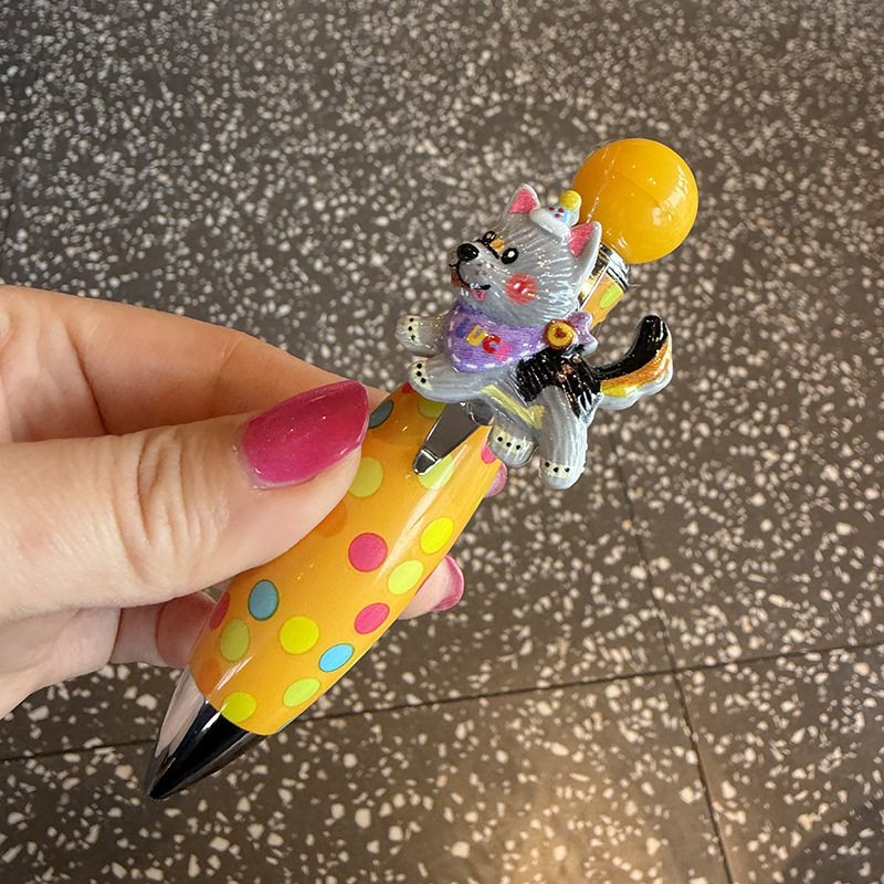 Stylo à bille pour chiot mignon, type 05