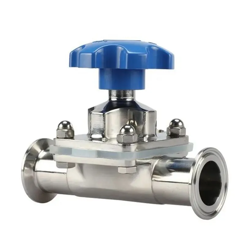 Hochwertiger profession eller Hersteller Sanitär ss304 316 Edelstahl manuelles Direktweg-Membran ventil