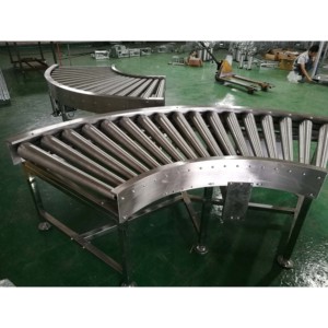 物流分拣动力流水线输送设备自动曲面滚筒输送机 - Product Image 2