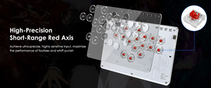 PS5 dövüş oyunu sopa için Leverless denetleyici PS4 için 16 tuşları tüm düğme Arcade denetleyicisi/PS3/PC/anahtarı/Android/buhar - Product Image 4